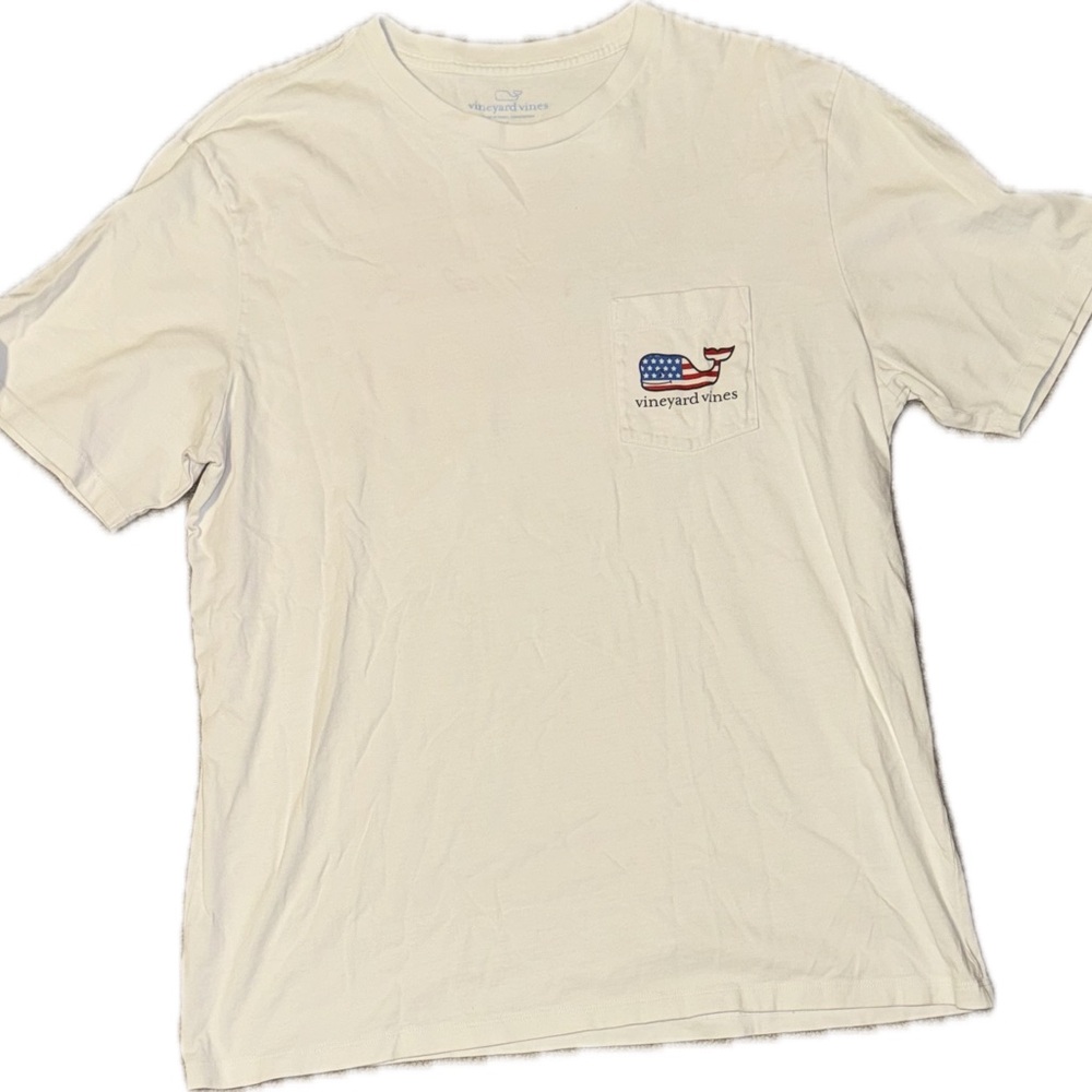 Vineyard vines, red, white, and blue men’s shirt size large